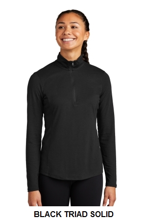 Sport-Tek Womens PosiCharge Tri-Blend Wicking 1/4-Zip Pullover.  SPORT-TEK  LST407