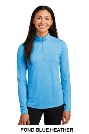 Sport-Tek Womens PosiCharge Tri-Blend Wicking 1/4-Zip Pullover.  SPORT-TEK  LST407