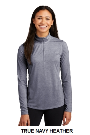 Sport-Tek Womens PosiCharge Tri-Blend Wicking 1/4-Zip Pullover.  SPORT-TEK  LST407