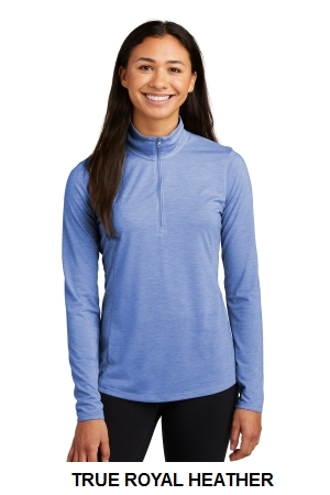 Sport-Tek Womens PosiCharge Tri-Blend Wicking 1/4-Zip Pullover.  SPORT-TEK  LST407