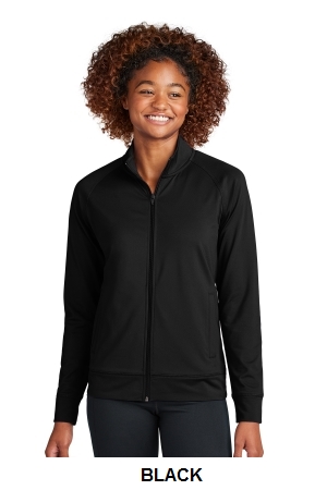 Sport-Tek Ladies Sport-Wick Stretch Full-Zip Cadet Jacket.  SPORT-TEK  LST857