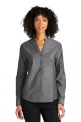 Port Authority® Ladies Long Sleeve Chambray Easy Care Shirt.  PORT A.  LW382