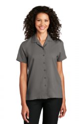 Port Authority Ladies Short Sleeve Performance Staff Shirt.  PORT A.  LW400