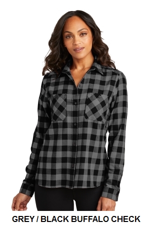 Port Authority Ladies Plaid Flannel Shirt.  PORT A.  LW669