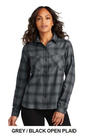 Port Authority Ladies Plaid Flannel Shirt.  PORT A.  LW669