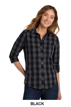 Port Authority Womens Everyday Plaid Shirt.  PORT A.  LW670