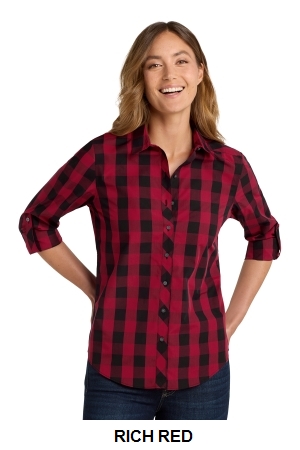 Port Authority Womens Everyday Plaid Shirt.  PORT A.  LW670