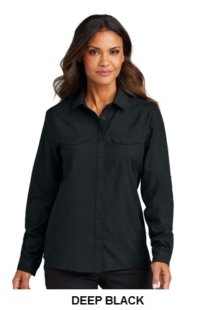 Port Authority Womens Long Sleeve UV Daybreak Shirt.  PORT A.  LW960