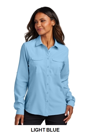 Port Authority Womens Long Sleeve UV Daybreak Shirt.  PORT A.  LW960