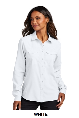 Port Authority Womens Long Sleeve UV Daybreak Shirt.  PORT A.  LW960