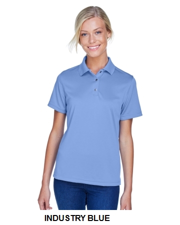 Harriton Ladies Advantage Snag Protection Plus IL Snap Placket Polo.  HARRITON  M345W