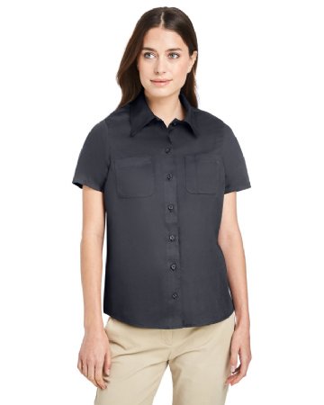 Harriton Ladies' Advantage IL Short-Sleeve Work Shirt.  HARRITON  M585W