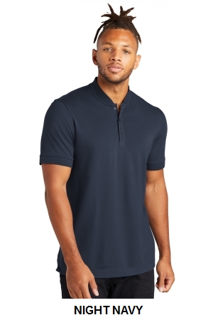 Mercer+Mettle Stretch Pique Henley.  MERCER+M  MM1008