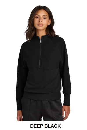 Mercer+Mettle Womens Linear Texture 1/4-Zip.  MERCER+M  MM3041