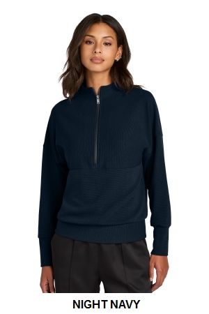 Mercer+Mettle Womens Linear Texture 1/4-Zip.  MERCER+M  MM3041