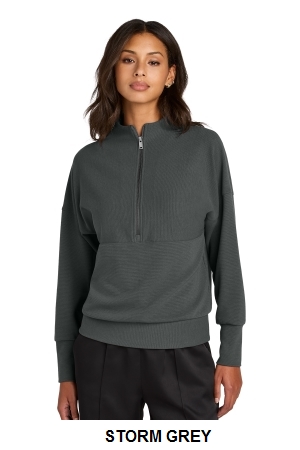 Mercer+Mettle Womens Linear Texture 1/4-Zip.  MERCER+M  MM3041