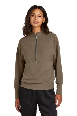 Mercer+Mettle Womens Linear Texture 1/4-Zip.  MERCER+M  MM3041