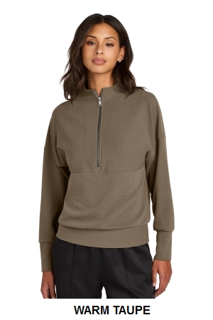 Mercer+Mettle Womens Linear Texture 1/4-Zip.  MERCER+M  MM3041