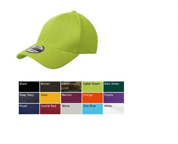 New Era- Structured Stretch Cotton Cap. NE1000.