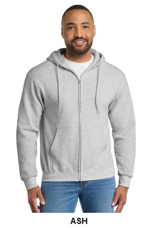 Port & Co Tall Essential Fleece Full-Zip Hooded Sweatshirt.  PORT&CO.  PC90ZHT