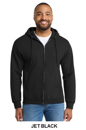 Port & Co Tall Essential Fleece Full-Zip Hooded Sweatshirt.  PORT&CO.  PC90ZHT