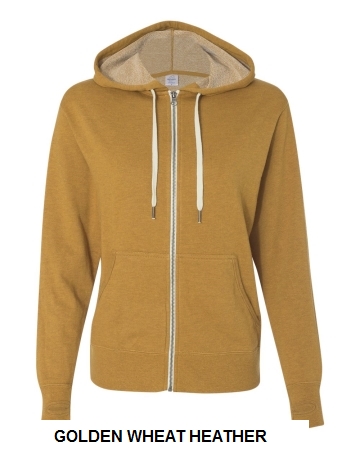 Independent Trading Co. - Heathered French Terry Full-Zip Hooded Sweatshirt - IND. TRADING  PRM90HTZ