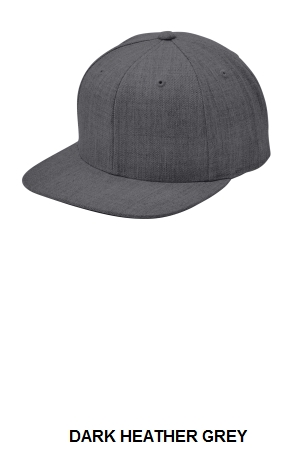 Sport-Tek Flat Bill Snapback Cap. STC19.