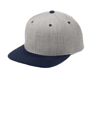 Sport-Tek Flat Bill Snapback Cap. STC19.