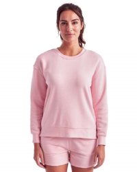 TriDri Women's Billie Side-Zip Crewneck Sweatshirt.  TRIDRI  TD600