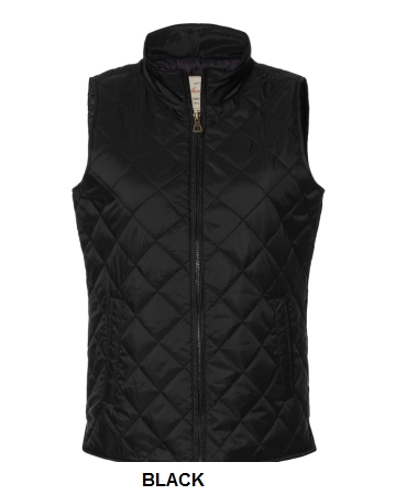 Womens Vintage Diamond Quilted Vest.  W. PROOF  W207359