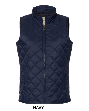 Womens Vintage Diamond Quilted Vest.  W. PROOF  W207359