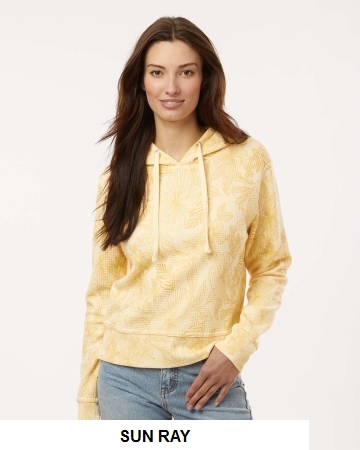 MV Sport - Womens Maddie Floral Print Hooded Sweatshirt - W24105.  MVSPORTS  W24105