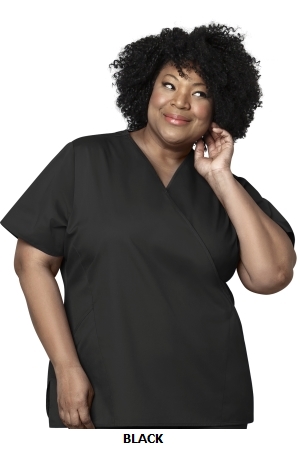 WONDER WINK  WW102  WOMEN?S MOCK WRAP TOP