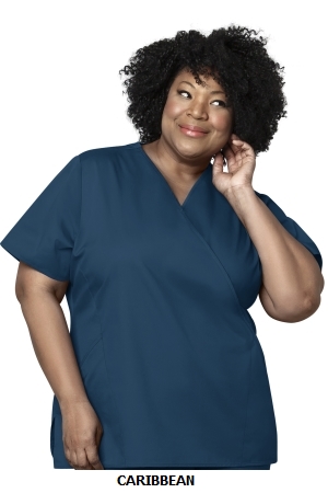 WONDER WINK  WW102  WOMEN?S MOCK WRAP TOP