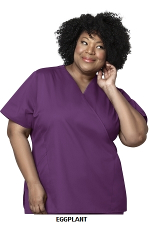 WONDER WINK  WW102  WOMEN?S MOCK WRAP TOP