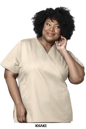 WONDER WINK  WW102  WOMEN?S MOCK WRAP TOP