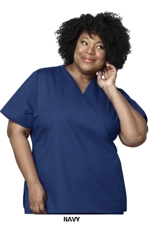 WONDER WINK  WW102  WOMEN?S MOCK WRAP TOP