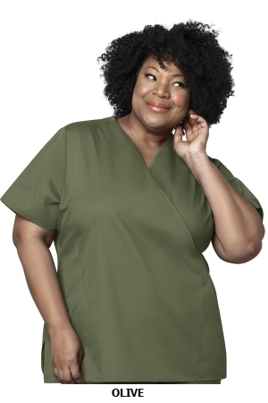 WONDER WINK  WW102  WOMEN?S MOCK WRAP TOP