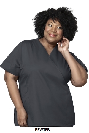 WONDER WINK  WW102  WOMEN?S MOCK WRAP TOP