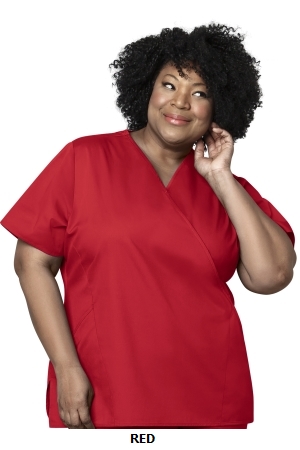 WONDER WINK  WW102  WOMEN?S MOCK WRAP TOP