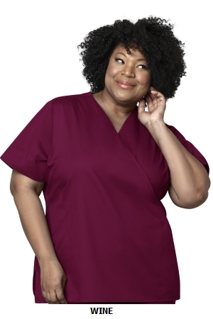 WONDER WINK  WW102  WOMEN?S MOCK WRAP TOP