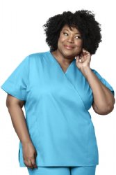 WONDER WINK  WW102  WOMEN?S MOCK WRAP TOP