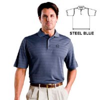 MONT 1067 Men's Dry Swing Tonal Stripe Textured Polo Shirt