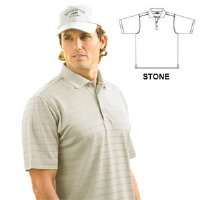 MONT 1067 Men's Dry Swing Tonal Stripe Textured Polo Shirt