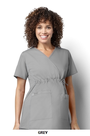 WONDER WINK  WW145 Women?s Maternity Mock Wrap Top