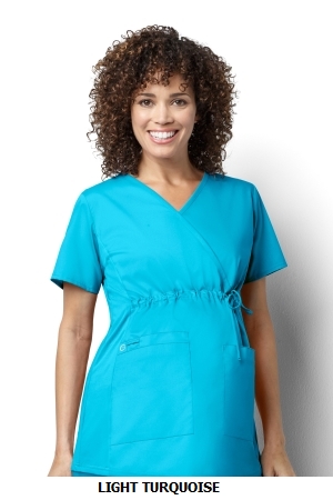 WONDER WINK  WW145 Women?s Maternity Mock Wrap Top