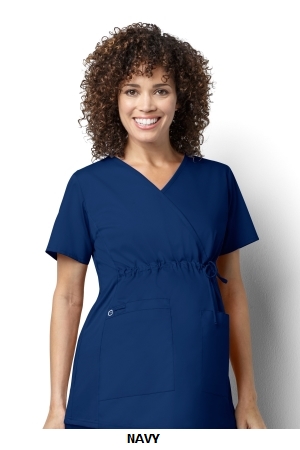 WONDER WINK  WW145 Women?s Maternity Mock Wrap Top