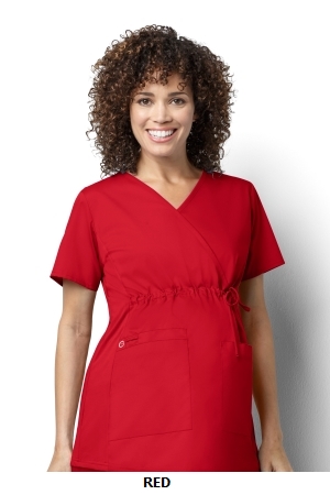 WONDER WINK  WW145 Women?s Maternity Mock Wrap Top