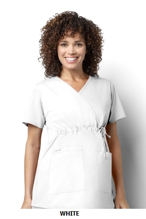 WONDER WINK  WW145 Women?s Maternity Mock Wrap Top