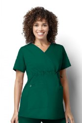 WONDER WINK  WW145 Women?s Maternity Mock Wrap Top